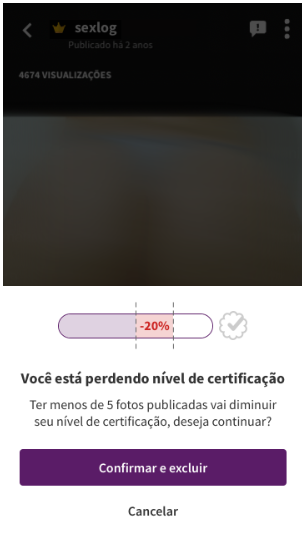 Certificação removida