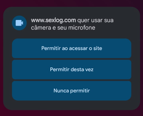 Solicitação de permissão