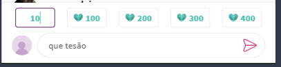 Comentário com tokens