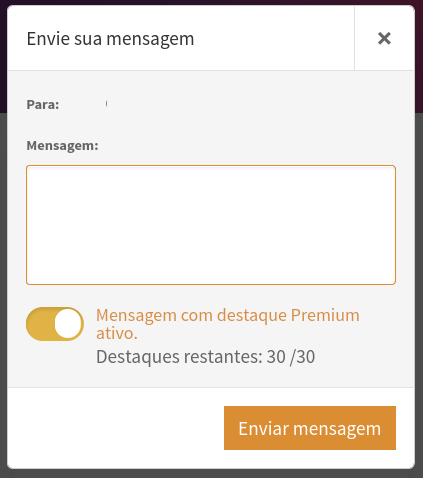 Ativar destaque premium
